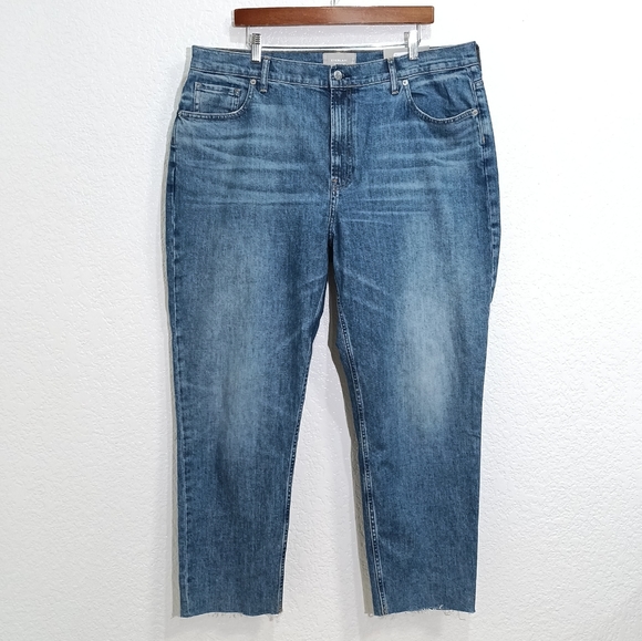 Everlane The Checky Raw Cut Hem High Rise Low stretch Jeans - Picture 2 of 8